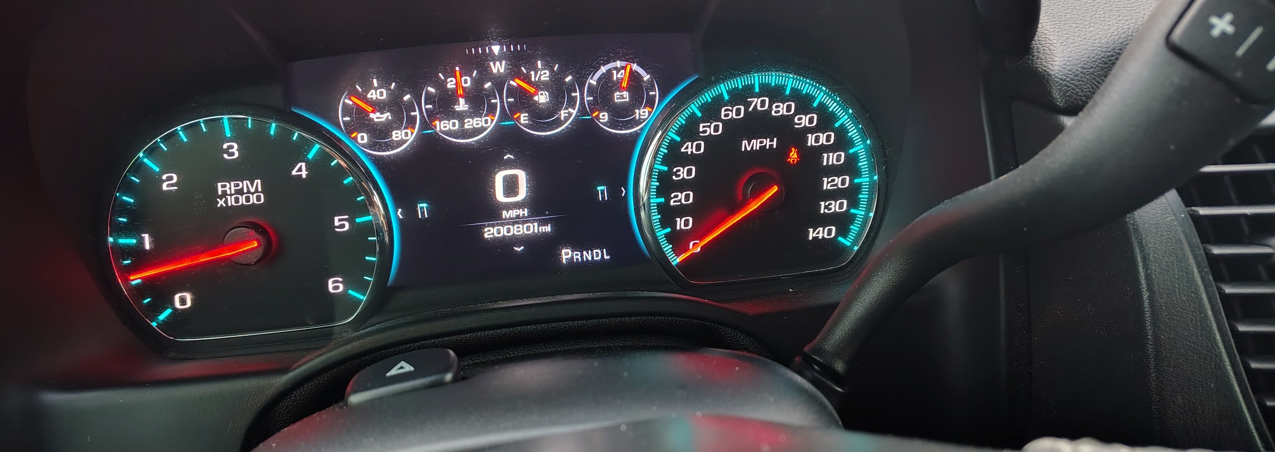Image of Vehicle Instrument Cluster